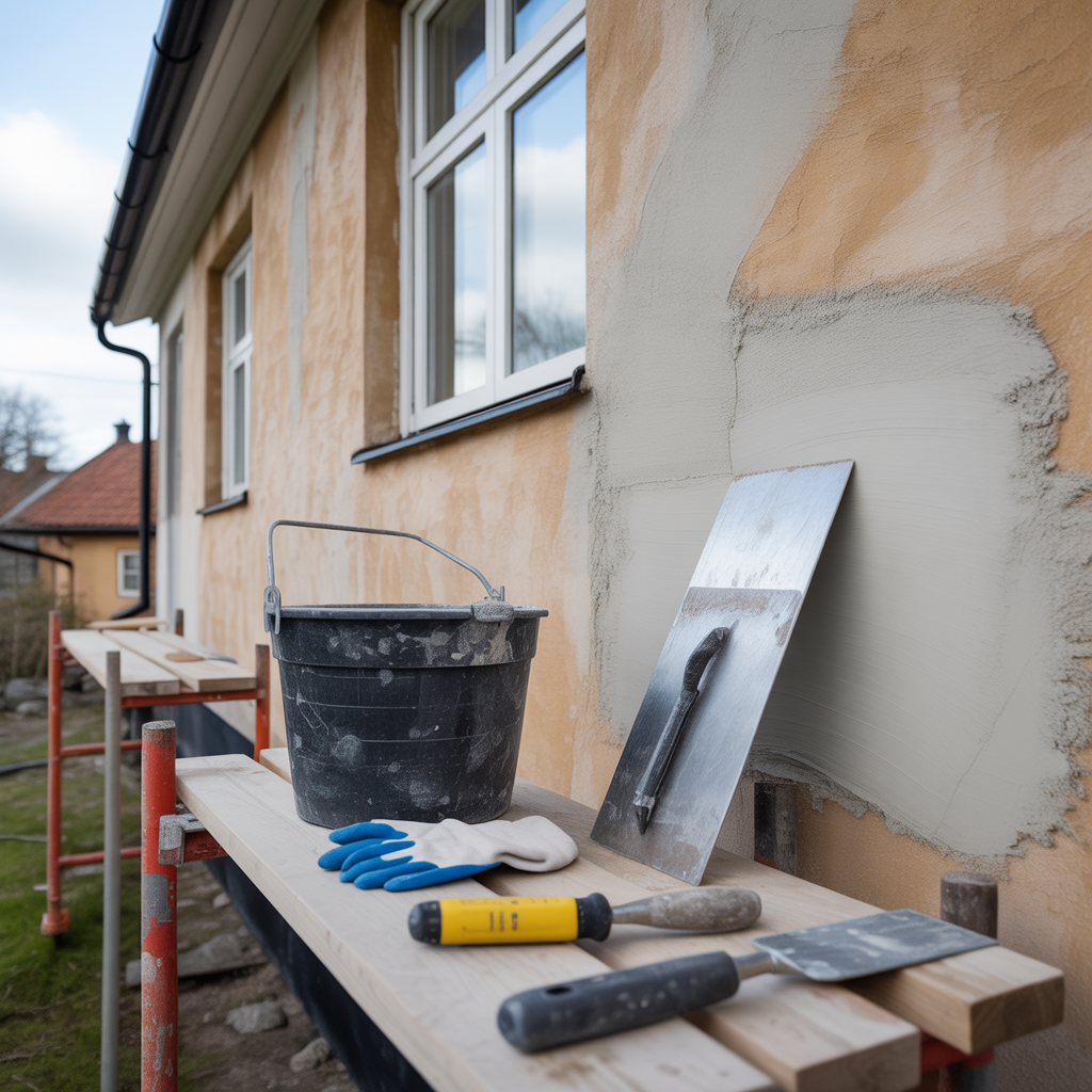 11.Renovera putsfasaden vilka verktyg behover du