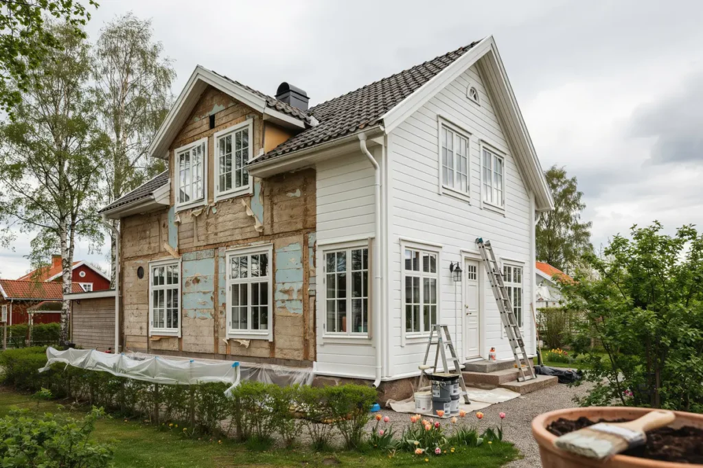 juni r b sta tiden att m la om huset s lyckas du med fasadm lningen fr n grundarbete till h llbart resultat