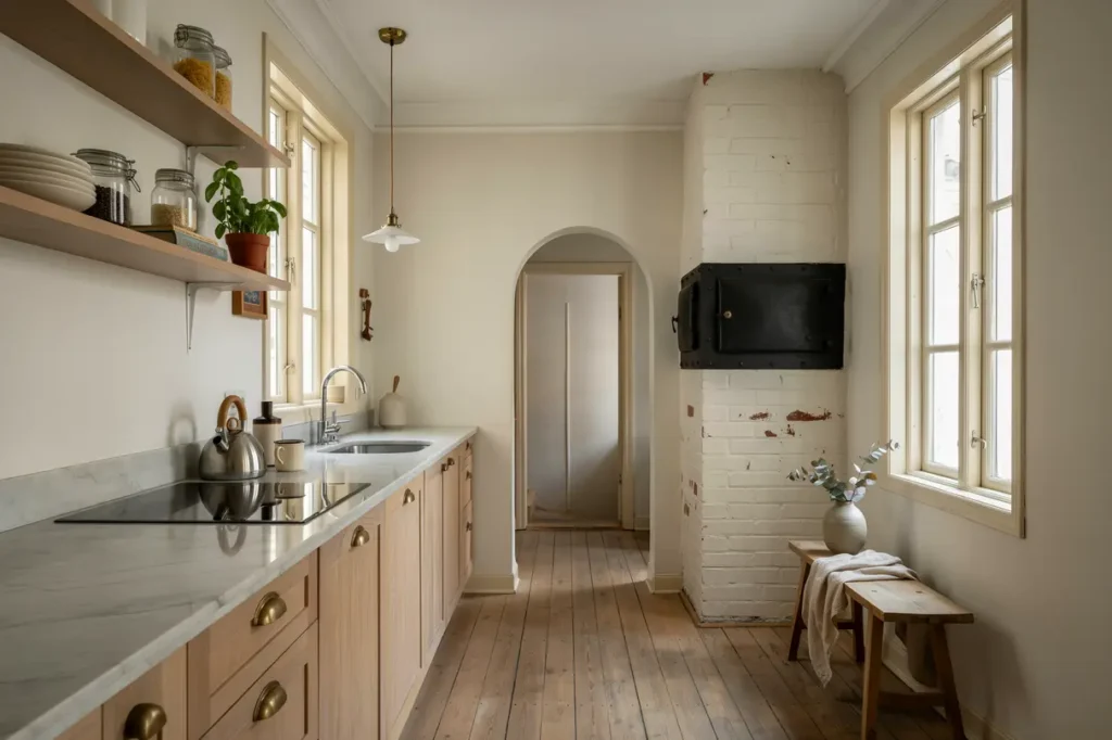 k ksrenovering och ytskiktsuppdatering i sekelskiftesl genhet i sofo